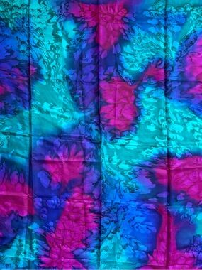 Hand Painted 100% Silk Scarf Mary Lund Nova Scotia Artisan Wearable Art